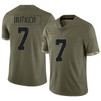 Mens Kansas City Chiefs Harrison Butker Olive Limited 2022 Salute To Service Jersey
